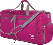 bago Duffel Bags for Traveling - 60L Spacious Duffel Bag with Shoe Compartment - Explore The World in Style & Convenience - Durable, Lightweight & Foldable Travel Duffle Bag (Pink)