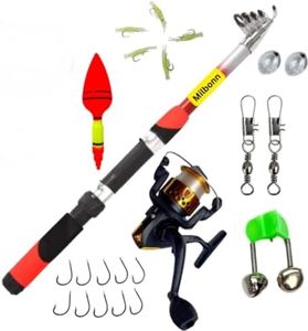 Spinning Rod - Medium Lightweight Sensitive Fishing Rod, Tournament Quality Spinning Fishing Rod | Fishing 210 Chain Set for Catch