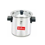 Happy 2 Litre Stainless Steel Milk Boiler | Milk Cooker | Milk Pot with with Lid, Knob, Funnel & Whistle