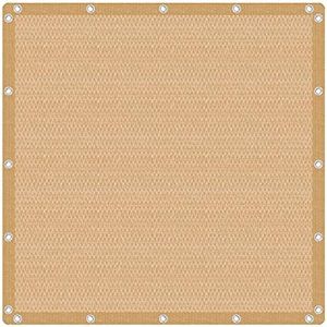VICLLAX Shade Fabric Sun Shade Cloth Privacy Screen with Grommets for Patio Garden Pergola Cover Canopy 6x6 FT, Wheat