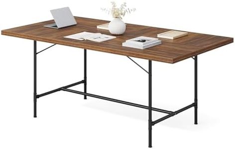 LITTLE TREE 6FT Conference Table, Rectangle 70.8" W x 35.4" D Meeting Table, Seminar Table for Office Conference Room