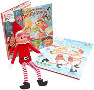 Elves Behavin' Badly Christmas Bundle - Elvie de Peluche de 12 Pulgadas Elvie y 2 Libros de Elfos con Tapa Dura - Juguetes novedosos