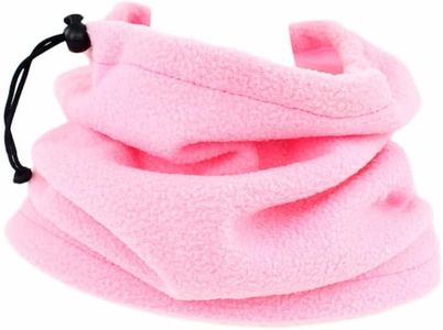 Winter Neck Warmer Gaiter, Fleece Warm Face Cover, Windproof Neck Scarf for Cold Weather Snowboard Skiing Cycling Outdoor Sports, for Kids Boys & Girls (Pink)