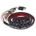 Aramox Truck Tailgate Light Bar, 60in LED Lamp Strip White Red Light RV Light Strip 5 Modes IP67 Waterproof with 4-Pin Connector for Truck Pickup