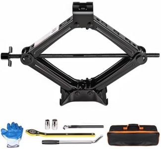 KROAK Scissor Jack Lift 2T, Car Jack Kit Tire Jack with Ratchet Wrenches & Telescopic Wrenches, Universal Emergency Kit 4409 lbs, Portable Tire Changing Kit for Vehicle/SUV/MPV