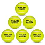 Rylan Tennis Ball Cricket Tennis Ball Light Tennis Ball for Cricket Tournament, Street Match Cricket Ball Tennis for Lawn Cricket Soft Tennis Balls for Playing Pacer Cricket Ball - Green (Pack of 6)