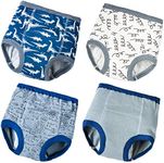 Joyo roy 5T 4Pcs Training Underwear Toddler Boy Underwear 5t Potty Training Underwear For Boys 5T Underwear Boys Toddler Panties 4t-5t 5t Toddler Underwear Boys 5t Boys Underwear Potty Training Pants