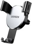 UGREEN Car Phone Holder Air Vent Gravity Cradle Shakeproof Universal Car Phone Mount Adjustable Compatible with iPhone 16 Pro Max 15 14 13 12, Galaxy S24 Ultra S23, and More Smartphones, Silver