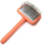 OodleLife Slicker Brush for Grooming Shedding Medium & Long Haired Dogs - Pin Brush for Poodles, Goldendoodles and Doodle Breeds (Large)