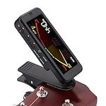 Guitar Tuner Flanger Digital Metronome Tuner with Clip Mount for Chromatic Guitar Bass Ukulele Violin