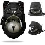 OG Original CityRunner Motorcycle Backpack, Waterproof, Expandable, 30-35L, Motorbike Helmet Bag, Helmet Strap, Large Capacity, Laptop Rucksack, Reflective, USB