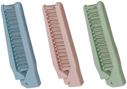 3 Portable Travel Folding Comb, Straight Hair Curly Hair Dual Purpose Anti-Static Cosmetic Comb，big