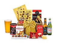 Cotswold Hamper with Beer - Luxury Beer Gift Set with Lager, Oatcakes, Shortbread, Peanuts, Crisps - Beer Gifts for Men, Hampers for Dad, Beer and Snack Gifts for Men, from Regency Hampers