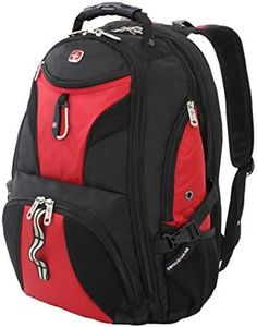 SWISSGEAR 1900 ScanSmart TSA Laptop Backpack- Red/Black