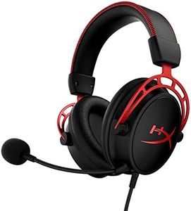 HyperX Cloud Alpha – Gaming Headset, Dual Chamber Drivers, Award Winning Comfort, Durable Aluminum Frame, Detachable Microphone, Works on PC, PS4, Xbox One, Nintendo Switch, and Mobile Devices – Red