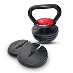 RPM Power Adjustable Kettlebell Set (18kg) - One Kettlebell, Multiple Weights - Ideal for Home Training, Strength Training and Muscle Development for Men and Women