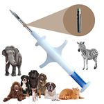 Manruta 10 Pack Pet Microchip 134.2Khz Animal ID Chips with Syringe for Animal Identification ISO 11784/11785 and FDX-B Standard 2.12X12mm