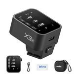 Godox X3N X3-N X3 N Touchscreen TTL Wireless Flash Trigger, 2.4G Wireless High Speed HSS 1/8000s Transmitter, Built-in Lithium Battery Compatible with Nikon Cameras