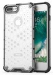 Glasgow Back Case Cover Compatible with Apple Iphone 7 PLUS (HoneyComb Pattern) - Transparent