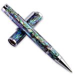 LACHIEVA LUX Nice Stunning Sea Shell Abalone Rollerball Pen with Germany Refill, Luxury Pen Gift for Woman, Man, Professional for Writing