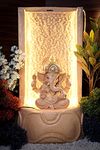 Expleasia, Exuberant & Luxury Decor Expleasia Slate Ganesha Water Fountain For Home, Office, Garden Peach Color Large Ganesha Water Fountain, Water Fountain For Home Decor, Fountain For Living Room