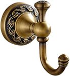 Leyden Antique Brass Towel Hook, Ba