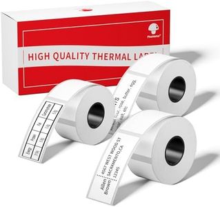 [3x130 pcs] Phomemo Address Labels, 0.98''x2.64'' (25x67mm) M110 M100 M220 M221 M120 M200 Label, White, 130 Labels/Roll, 3 Rolls, All-Purpose Adhesive Thermal Phomemo Original