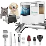 YITAHOME Dog Grooming Kit, Portable Carpet Cleaner Pet Hair Vacuum with 7 Tools, 1.6L Dust Cup, Remover Pet Grooming for Dogs, Cats, Home Cleaning
