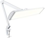 Neatfi 3,500 Lumens LED Desk Lamp – 45W Dimmable Task Light | Adjustable Color Temperature | 3 Light Modes | 540 SMD LEDs | Reading, Craft, Workbench & Office (White-2, 26-Inch Wide Shade)