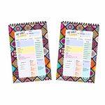 ESCAPER Mandala Art Theme Daily Planner Pack of 2 Units | A5 Size - 8.5 x 5.5 Dairy | Daily Planner Diary | Planner for Students | Monthly Planner | Daily Planner 2022-23