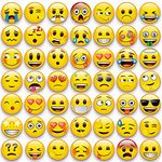 Emoji Fridge Magnets 54Pcs,Perfect Emoji Decorative Magnets,Refrigerator Magnets,Funny Magnets for Office Lockers Whiteboard for Kids Toddler Friends