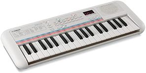 Yamaha Remie PSS-E30 - Portable and Lightweight Keyboard for Young Children, 47 Built-in Voices, 74 Sound Effects and a Quiz Mode, Fun Learning Instrument, in White