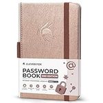 Clever Fox Password Book 2nd Edition Small – Pocket Password Keeper with Alphabetical Tabs – Internet Address Notebook & Login Details Organizer Journal – 3.5x5.6” (Rose Gold)