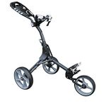 iCart Masters Compact Evo 3 Wheel Push Golf Trolley Black/Grey