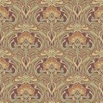 Crown Wallcoverings Flora Nouveau Wallpaper Russet M1194 Full Roll