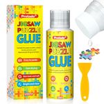 Protado Jigsaw Puzzle Glue, 200ML Clear Non-Toxic and Quick Dry Puzzle Sealer with New Sponge Head and Applicator for 1000/3000/5000 Piece Puzzles of Paper Wood Diamond Painting Art DIY Craft, 1 Pack