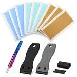 EHDIS Hair Extension Tape Tabs, 9 Sheets Double Sided Replacement Tape Adhesive Hair Extension Tapes with 2PCS Glue Remover Scraper Tool (Type B)