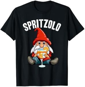 Nano Spritzolo amanti spritz divertente elfo di natale Maglietta