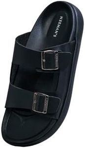 Neeman's PureWhoosh Flow Slides for Men | Waterproof Double-Buckle Sandals with Arch Support | Lightweight & Stylish Slides with Soft Contoured Footbed for Indoor & Outdoor Comfort