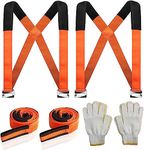 Lifting Straps for Movers, ZIZINET Moving Strap Load Capacity 150 kg for Heavy Objects, Goods, Furniture, 2 pcs Moving Lifting Straps with Bonus 2 Pair Gloves