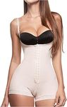 Sonryse PS498BF Fajas Colombianas Reductoras y Moldeadoras Postpartum Girdle Tummy Control Shapewear Beige 2XL