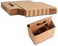 MT Products 6 Pack Bottle Holder - 10 Pieces Made in the USA Kraft Cardboard 12 oz. Beer or Soda Carrier for Safe And Easy Transport - Made in the USA