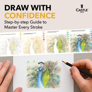 Castle Art 120 Watercolour Pencils Set – Artist Quality Colored Pencils