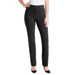 Gloria Vanderbilt Women's Amanda Classic High Rise Tapered Denim Jean - Black Denim 16