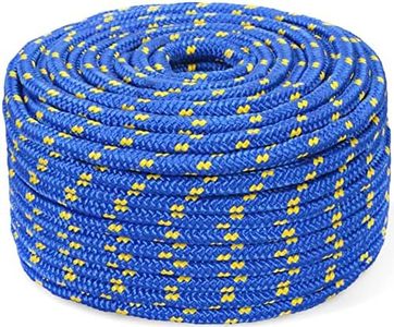 Polypropylene Rope Blue Polypropylene Rope Outdoor Rope PP Braided Line Textile Rope Line Nylon Cord Mooring Rope Plastic Rope Polyrope Braided Rope PP Rope 6 mm 10 m Blue