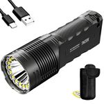 Nitecore TM20K 20,000 Lumen USB-C Rechargeable LED Flashlight with Lumentac Keychain Light