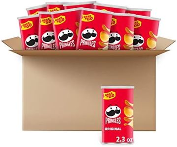 Pringles Potato Crisps Chips, Lunch Snacks, Office and Kids Snacks, Grab N' Go, Original (12 Cans)