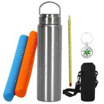 Prnaiev 60H Insulin Cooler Travel Case, Optimal Temperature Control, Insulin Travel Case, Medication Cooler for Travel, TSA Approved, Holds 3 Pens, 10"x2.8", 750ml, Silver