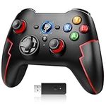 EasySMX Wireless Controller for PC PS3 Windows, ESM-9013 Pro Gamepad Controller PC TV Box/Laptop/Android Plug and Play Gamepad Joystick with Hall Linear Trigger Turbo Vibration 14 Hours