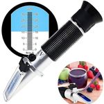 HANIMAX 0-32% Brix Meter Hand Held Refractometers with Automatic Temperature Compensation for Sugar Content Measurement such as soft drinks, fruit juices, maple syrup